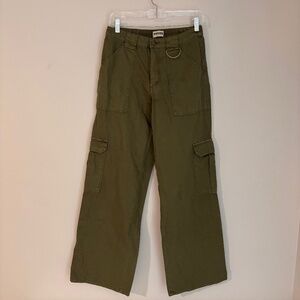 RSQ D-Ring Cargo Pants, Women's, Size 27. Olive Green. Never Worn!